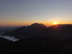 Sonnenaufgang über dem Schneibstein