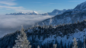 Stuibenhütte - dahinter die Soierngruppe  -  07. Februar 2015