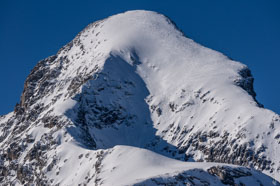 Alpspitze - am Anfang Vorsichte Spuren, dann immer mutiger und mitten durch.  -  07. Februar 2015