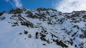 weiter zum Gipfel der Kreuzspitze  -  15. Februar 2015