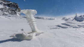 Silvretta - Heidelberger Hütte / Hier die berühmte Stange Wasser.  -  06. März 2015